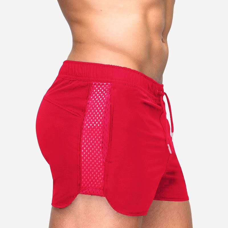 Mäns andningsbara sommarstrandshorts i nät